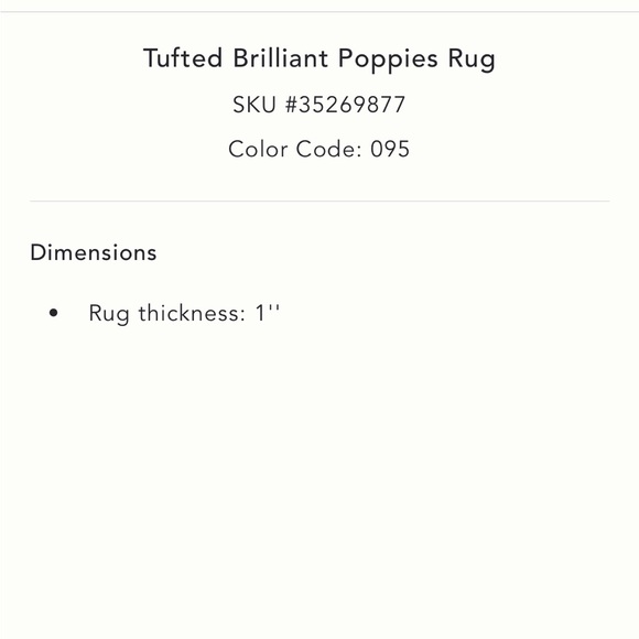 Brilliantt poppies area rug - Picture 5 of 8